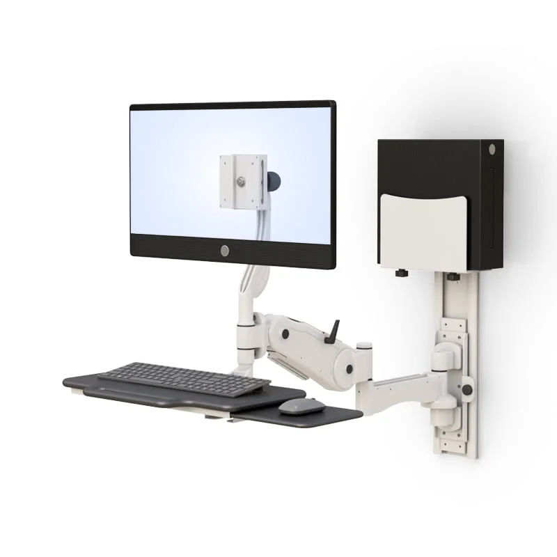 Wall Mounted Medical Computer Workstation